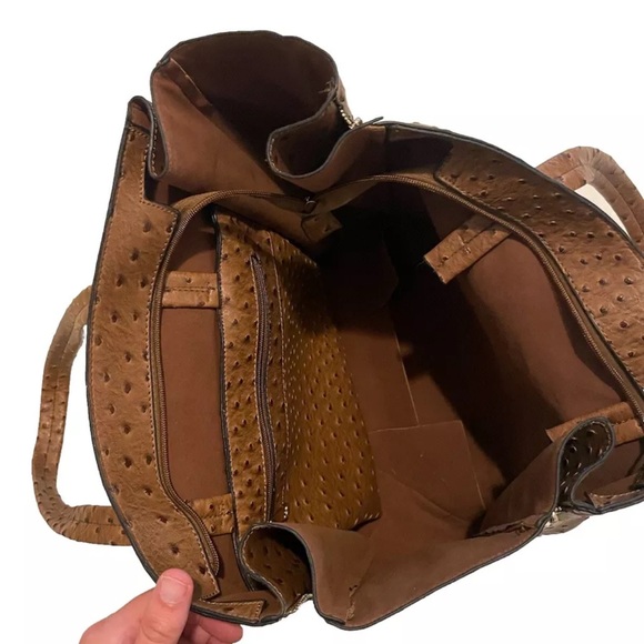 Bimba & Lola Faux Ostrich Leather Medium Bag - Picture 10 of 10